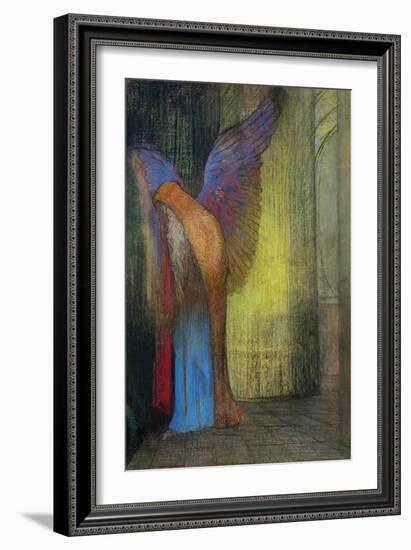 Old Man with Wings, 1895-Odilon Redon-Framed Giclee Print