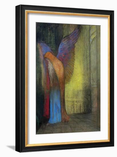 Old Man with Wings, 1895-Odilon Redon-Framed Giclee Print