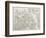 Old Map Of Arctic Region Of Sir John Franklin Northwest Passage Exploration-marzolino-Framed Premium Giclee Print