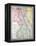 Old Map Of Egypt-Tektite-Framed Stretched Canvas