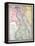 Old Map Of Egypt-Tektite-Framed Stretched Canvas