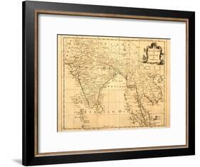 Old Map Of India Printed 1750-Tektite-Framed Art Print
