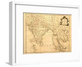 Old Map Of India Printed 1750-Tektite-Framed Art Print
