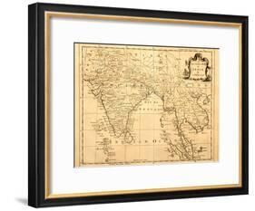 Old Map Of India Printed 1750-Tektite-Framed Art Print