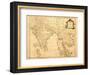 Old Map Of India Printed 1750-Tektite-Framed Art Print