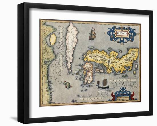 Old Map Of Japan-marzolino-Framed Art Print