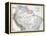 Old Map Of Northern South America-Tektite-Framed Stretched Canvas