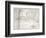Old Map Of South-American Region Between Santiago And Buenos Aires-marzolino-Framed Premium Giclee Print