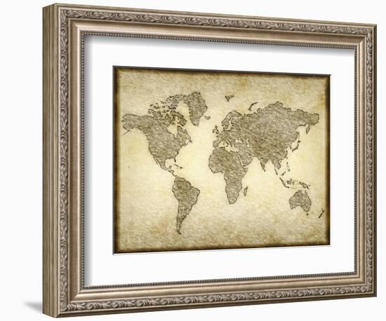 Old Map-clearviewstock-Framed Art Print