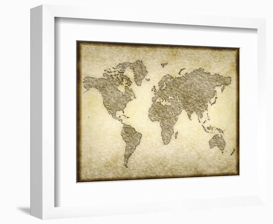 Old Map-clearviewstock-Framed Art Print