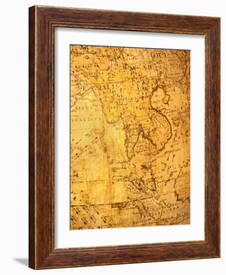 Old Map-VibrantImage-Framed Art Print