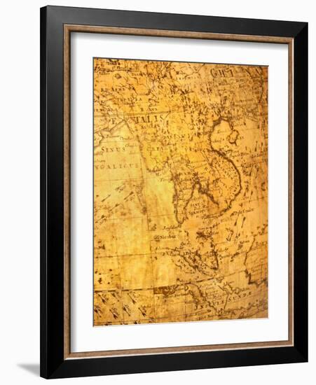 Old Map-VibrantImage-Framed Art Print