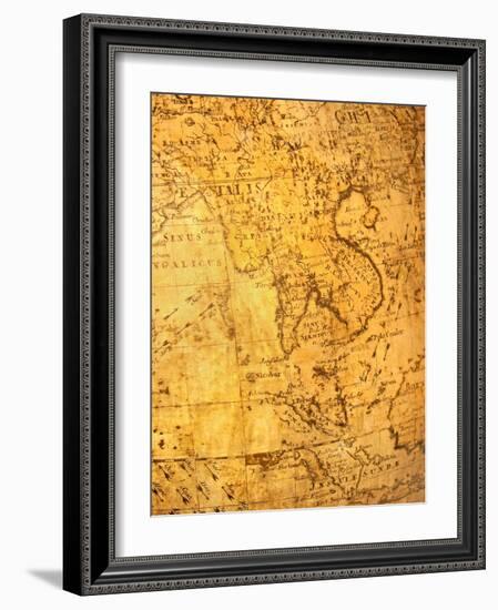 Old Map-VibrantImage-Framed Art Print