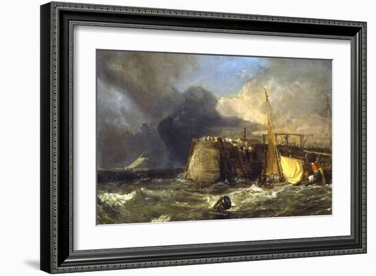 Old Margate Pier-J M W Turner-Framed Giclee Print