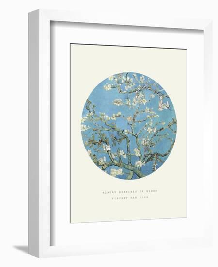 Old Masters, New Circles: Almond Branches in Bloom, San Remy, c.1890-Vincent van Gogh-Framed Art Print