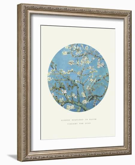 Old Masters, New Circles: Almond Branches in Bloom, San Remy, c.1890-Vincent van Gogh-Framed Art Print