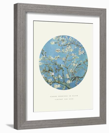 Old Masters, New Circles: Almond Branches in Bloom, San Remy, c.1890-Vincent van Gogh-Framed Art Print