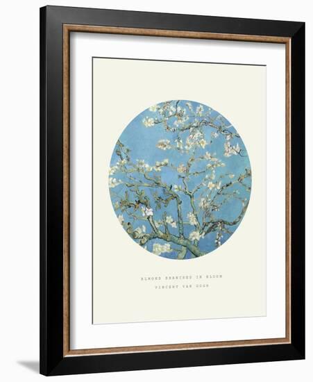 Old Masters, New Circles: Almond Branches in Bloom, San Remy, c.1890-Vincent van Gogh-Framed Art Print