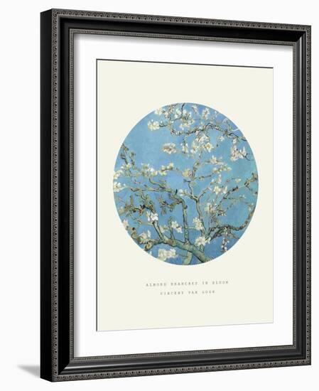 Old Masters, New Circles: Almond Branches in Bloom, San Remy, c.1890-Vincent van Gogh-Framed Art Print