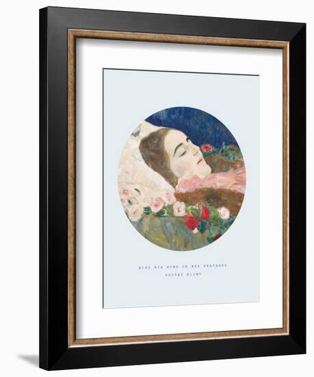 Old Masters, New Circles: Miss Ria Munk on her Deathbed-Gustav Klimt-Framed Premium Giclee Print