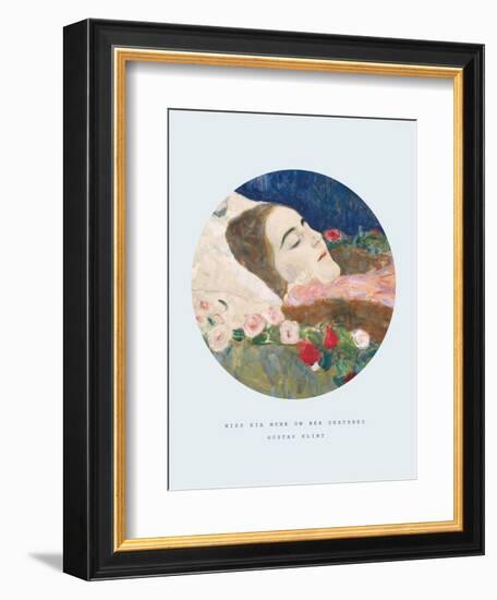 Old Masters, New Circles: Miss Ria Munk on her Deathbed-Gustav Klimt-Framed Premium Giclee Print