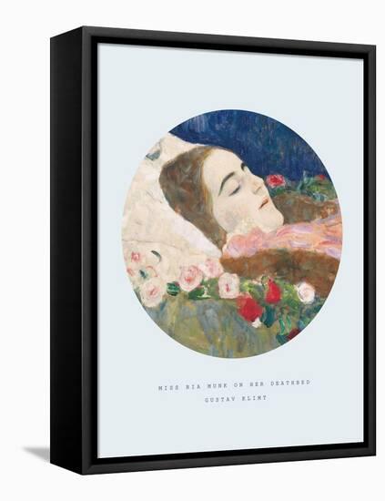 Old Masters, New Circles: Miss Ria Munk on her Deathbed-Gustav Klimt-Framed Premier Image Canvas