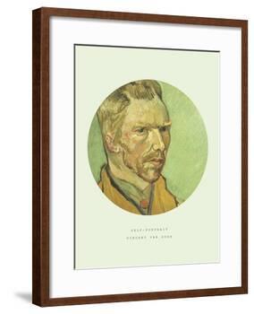 Old Masters, New Circles: Self Portrait-Vincent van Gogh-Framed Giclee Print