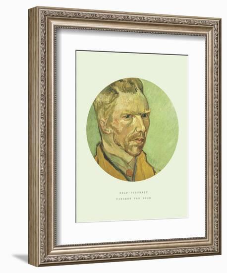 Old Masters, New Circles: Self Portrait-Vincent van Gogh-Framed Premium Giclee Print