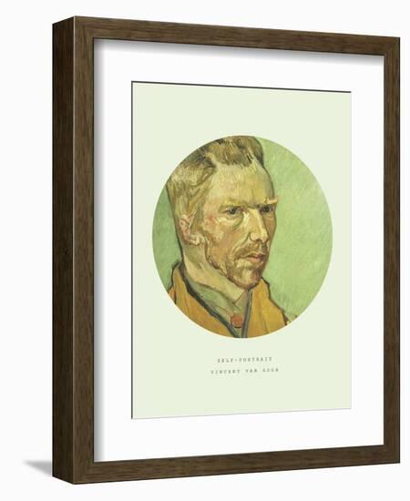 Old Masters, New Circles: Self Portrait-Vincent van Gogh-Framed Premium Giclee Print