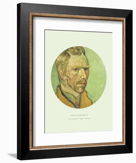 Old Masters, New Circles: Self Portrait-Vincent van Gogh-Framed Premium Giclee Print