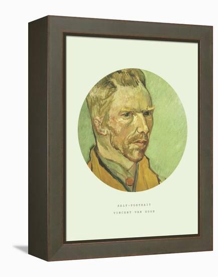 Old Masters, New Circles: Self Portrait-Vincent van Gogh-Framed Premier Image Canvas