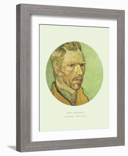 Old Masters, New Circles: Self Portrait-Vincent van Gogh-Framed Giclee Print