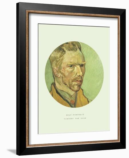 Old Masters, New Circles: Self Portrait-Vincent van Gogh-Framed Giclee Print