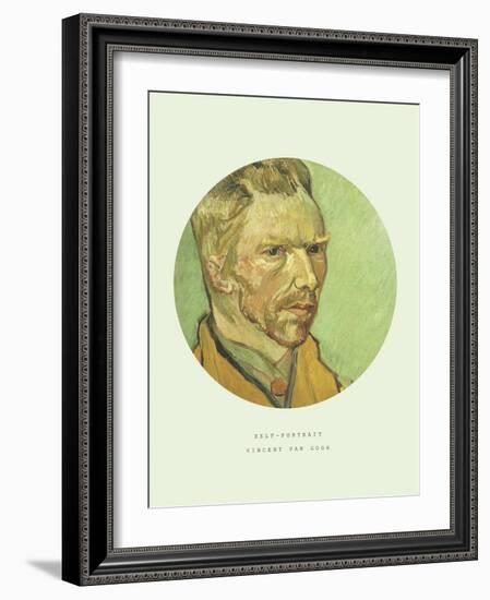 Old Masters, New Circles: Self Portrait-Vincent van Gogh-Framed Giclee Print