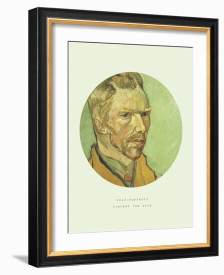 Old Masters, New Circles: Self Portrait-Vincent van Gogh-Framed Giclee Print