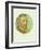 Old Masters, New Circles: Self Portrait-Vincent van Gogh-Framed Premium Giclee Print