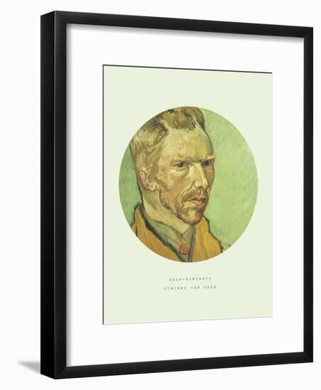 Old Masters, New Circles: Self Portrait-Vincent van Gogh-Framed Premium Giclee Print