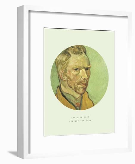 Old Masters, New Circles: Self Portrait-Vincent van Gogh-Framed Premium Giclee Print