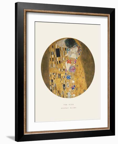 Old Masters, New Circles: The Kiss, c.1907-Gustav Klimt-Framed Art Print