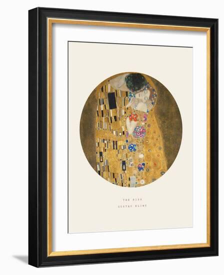 Old Masters, New Circles: The Kiss, c.1907-Gustav Klimt-Framed Art Print