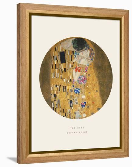 Old Masters, New Circles: The Kiss, c.1907-Gustav Klimt-Framed Stretched Canvas