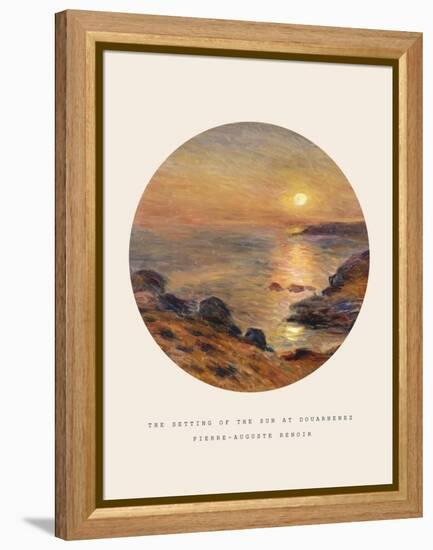 Old Masters, New Circles: The Setting of the Sun at Douarnenez-Pierre-Auguste Renoir-Framed Premier Image Canvas