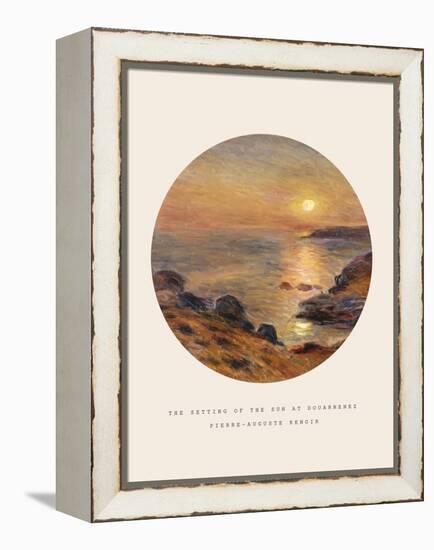 Old Masters, New Circles: The Setting of the Sun at Douarnenez-Pierre-Auguste Renoir-Framed Premier Image Canvas