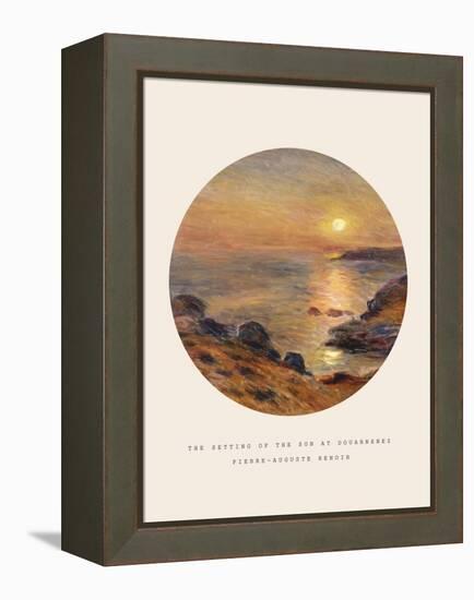 Old Masters, New Circles: The Setting of the Sun at Douarnenez-Pierre-Auguste Renoir-Framed Premier Image Canvas