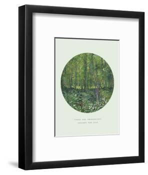 Old Masters, New Circles: Trees and Undergrowth, c.1887-Vincent van Gogh-Framed Giclee Print