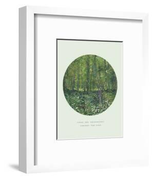 Old Masters, New Circles: Trees and Undergrowth, c.1887-Vincent van Gogh-Framed Giclee Print
