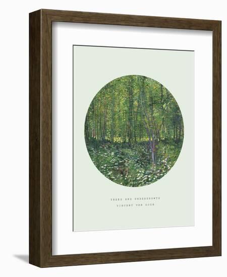 Old Masters, New Circles: Trees and Undergrowth, c.1887-Vincent van Gogh-Framed Premium Giclee Print