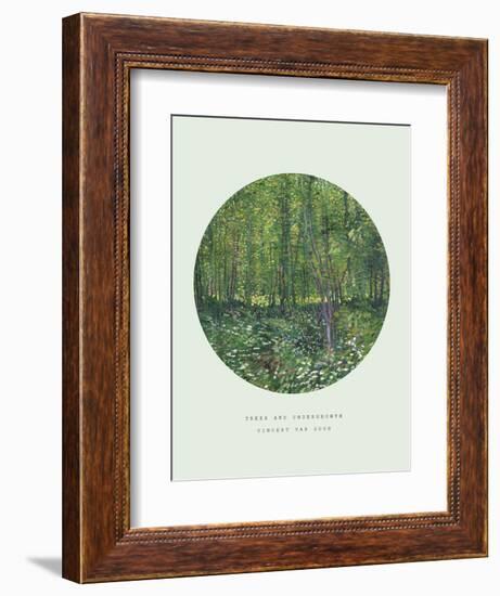 Old Masters, New Circles: Trees and Undergrowth, c.1887-Vincent van Gogh-Framed Premium Giclee Print