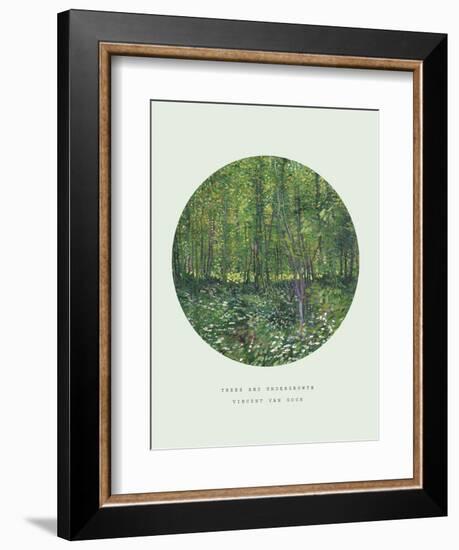 Old Masters, New Circles: Trees and Undergrowth, c.1887-Vincent van Gogh-Framed Premium Giclee Print