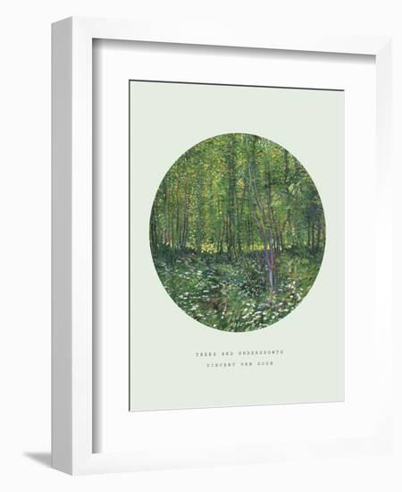 Old Masters, New Circles: Trees and Undergrowth, c.1887-Vincent van Gogh-Framed Premium Giclee Print